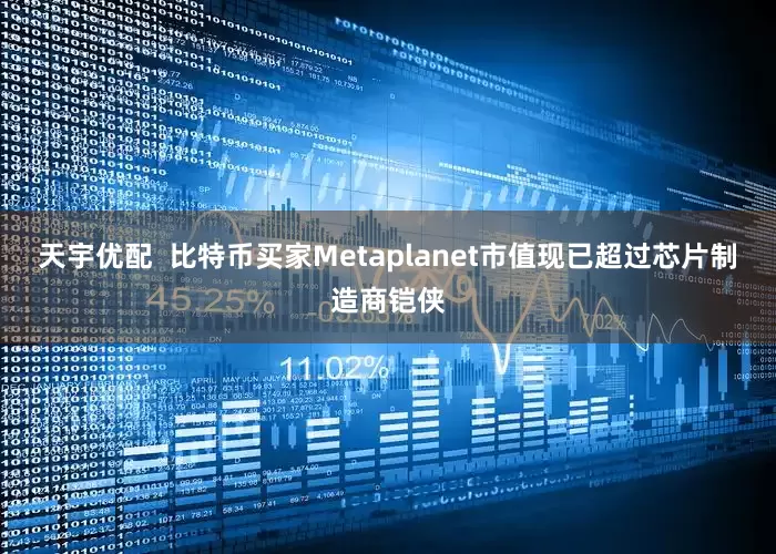 天宇优配  比特币买家Metaplanet市值现已超过芯片制造商铠侠