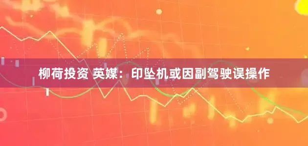 柳荷投资 英媒：印坠机或因副驾驶误操作
